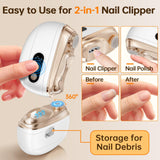 Lubejr clip-ongles électrique LED: éclairage pour ongles délicats