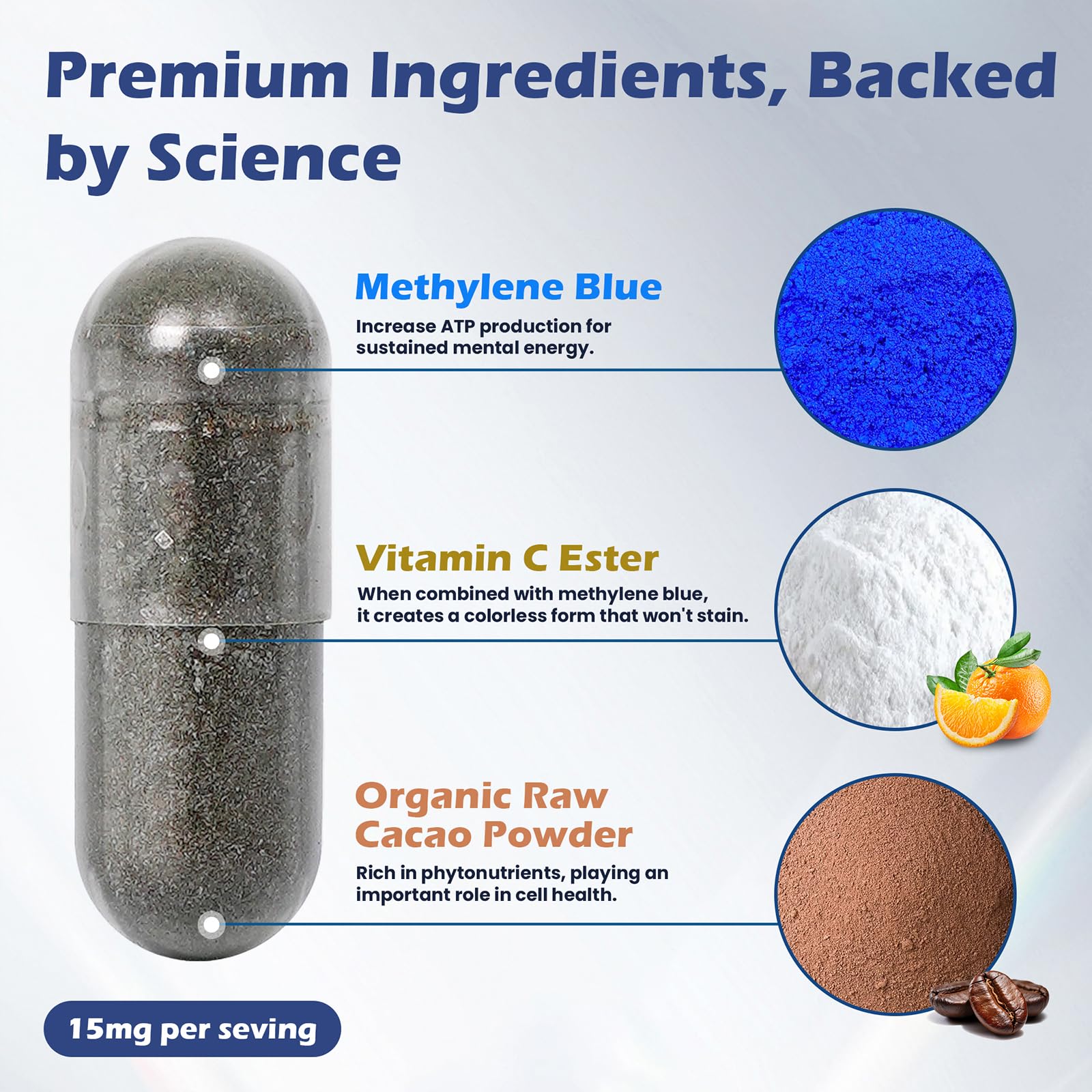 Lucemed Methylene Blue, gelules-prise-quotidienne: routine pratique et fiable.