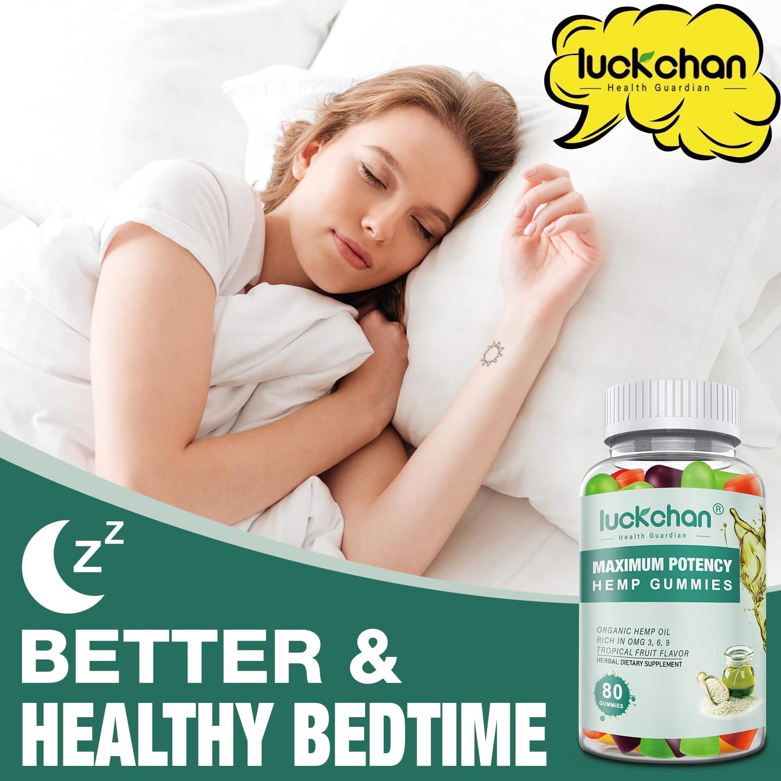Bonbons chanvre bio Colorado Luckchan, pureté et qualité garanties.