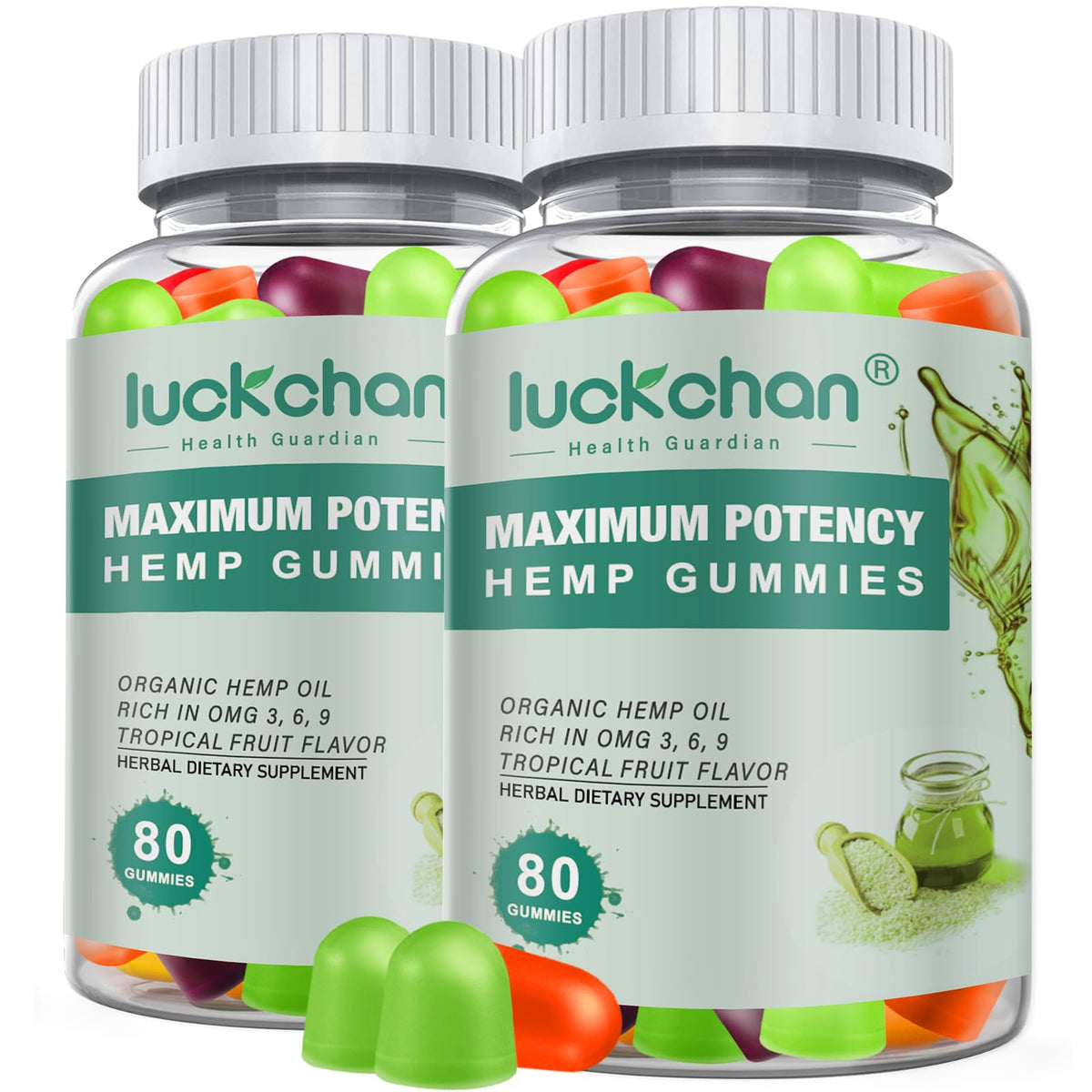 Luckchan bonbons chanvre en forme d’ours, douceur nocturne et sommeil potentiel.