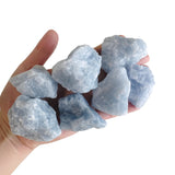 Luckeeper calcite bleue brute en vrac prête au polissage et bijoux