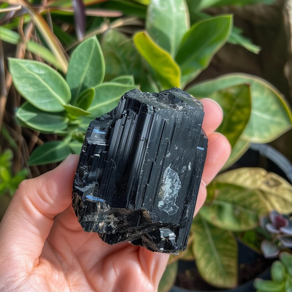 Luckeeper Tourmaline Noire brute — décoration d'autel et ambiance zen