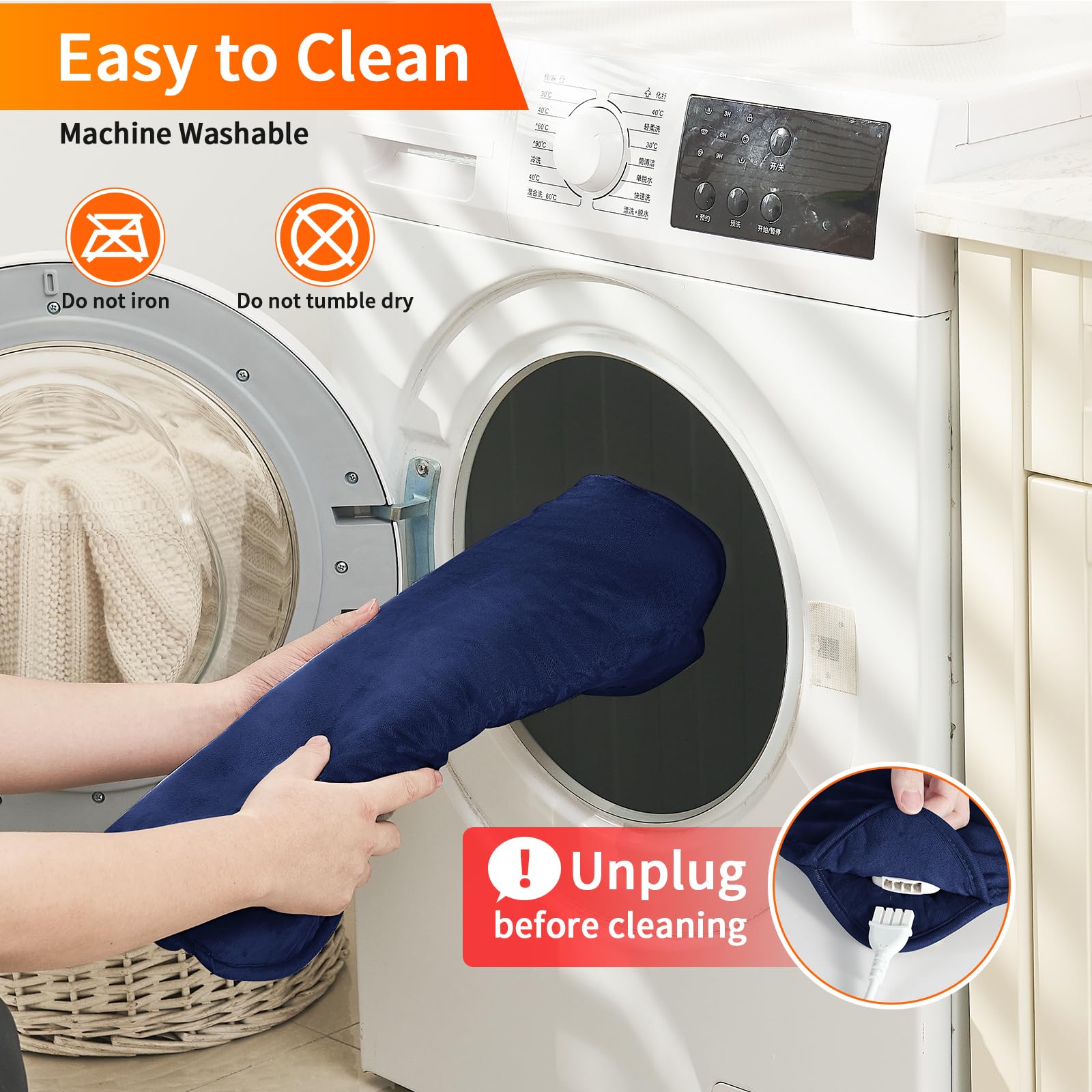 LUCKY GAME repose-pieds chauffant double-face lavable en machine.
