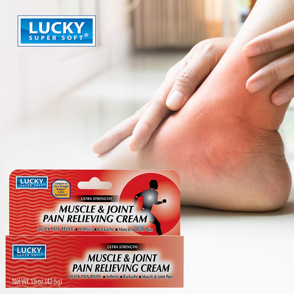 Lucky Super Soft application et absorption rapide sans film gras sur la peau