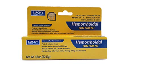Pommade Lucky Super Soft hémorroïdale appliquée pour apaiser l'irritation et l'inconfort