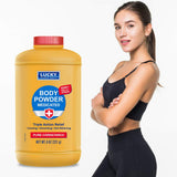 Lucky Super Soft Poudre corporelle rafraichissante, absorption efficace et confort immédiat.