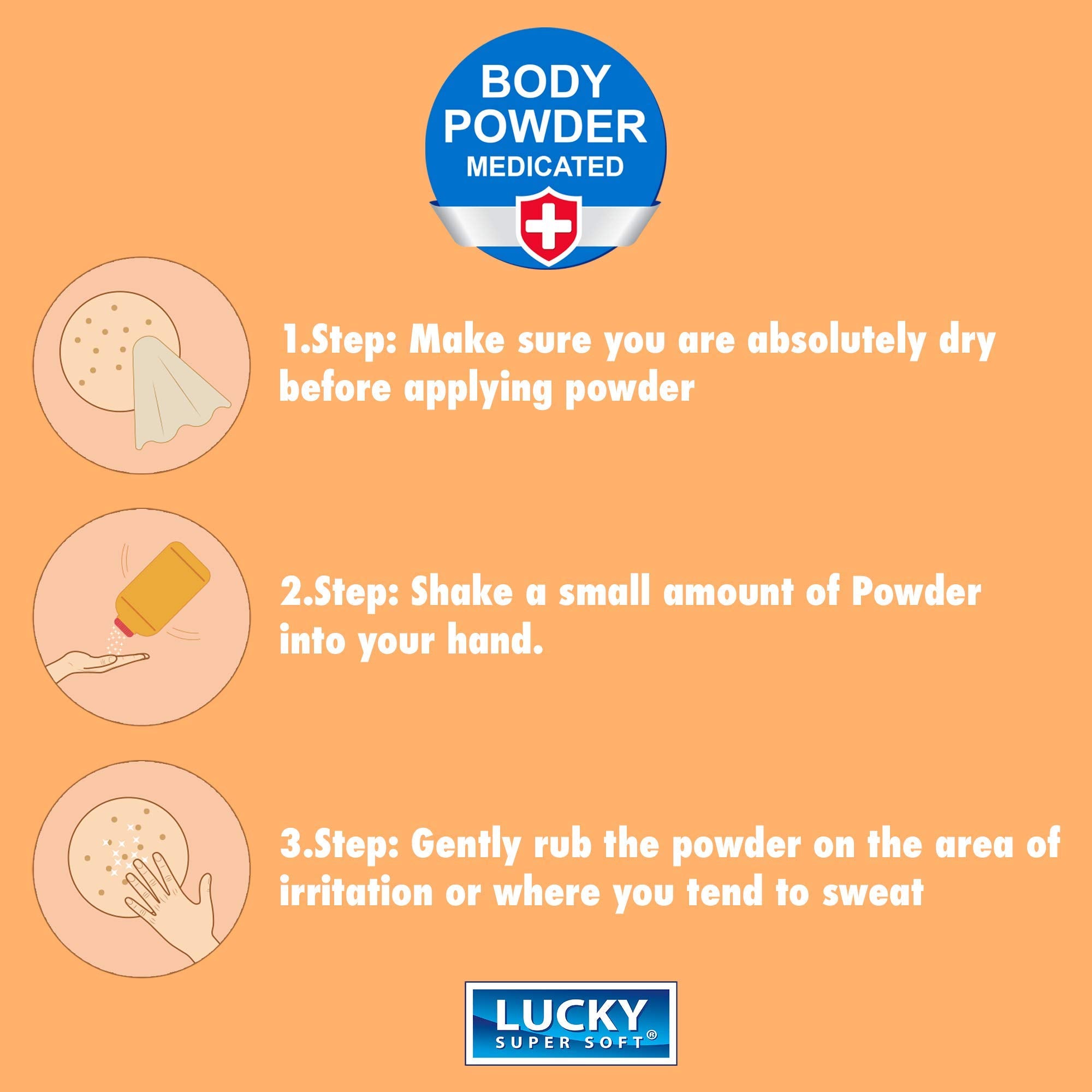 Lucky Super Soft – poudre en usage quotidien pour une sensation de fraîcheur