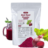 Luckycare poudre betterave : versement facile dans smoothie énergisant.
