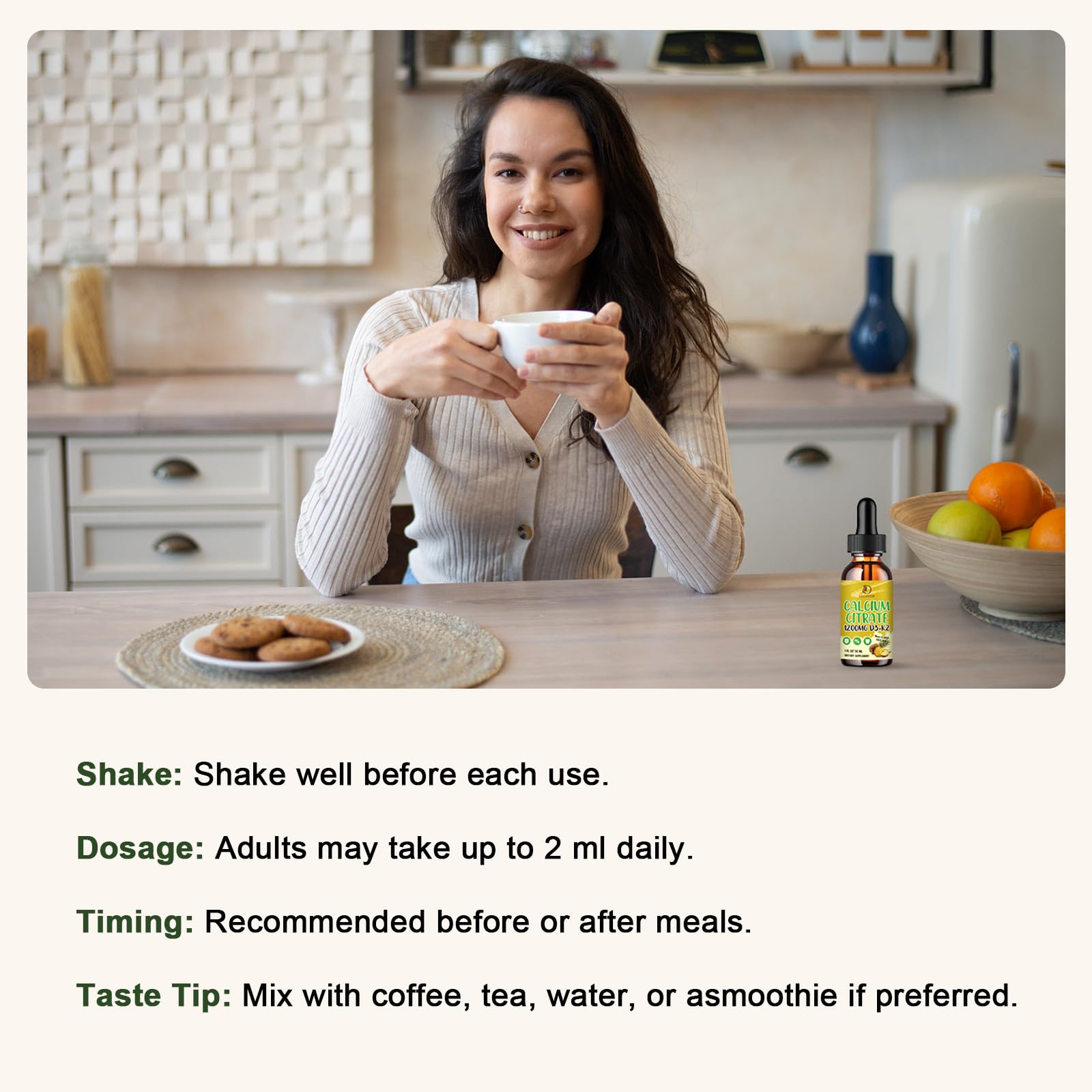 LUCNVEM Calcium Citrate Liquide: emballage sûr et conforme aux Bonnes Pratiques de Fabrication.