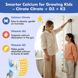 Étiquette nutritionnelle claire des gommes LUCNVEM pour enfants.