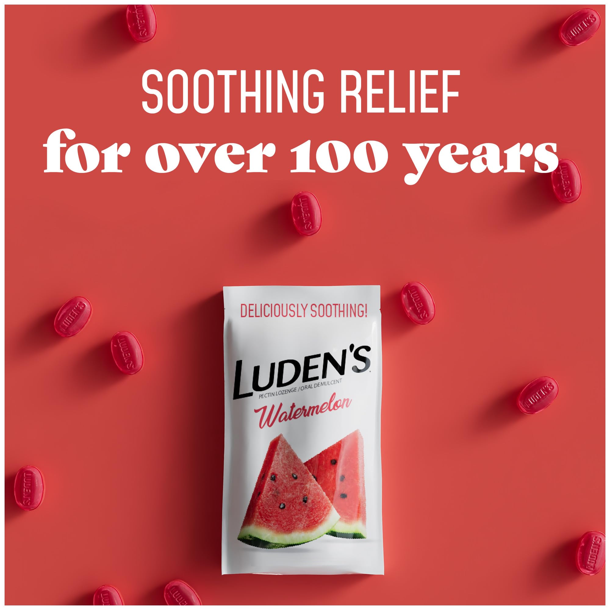 Texture pectine douce des pastilles Ludens Gorge Melon