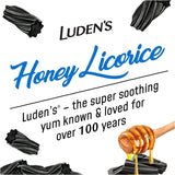 Détails des drops Ludens miel régalisse, saveur agréable.