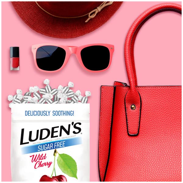 Saveur cerise sauvage des pastilles Ludens, parfaite pour une pause réconfortante.