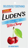 Goût cerise sauvage Ludens sans sucre, pastilles agréables pour le confort temporaire.