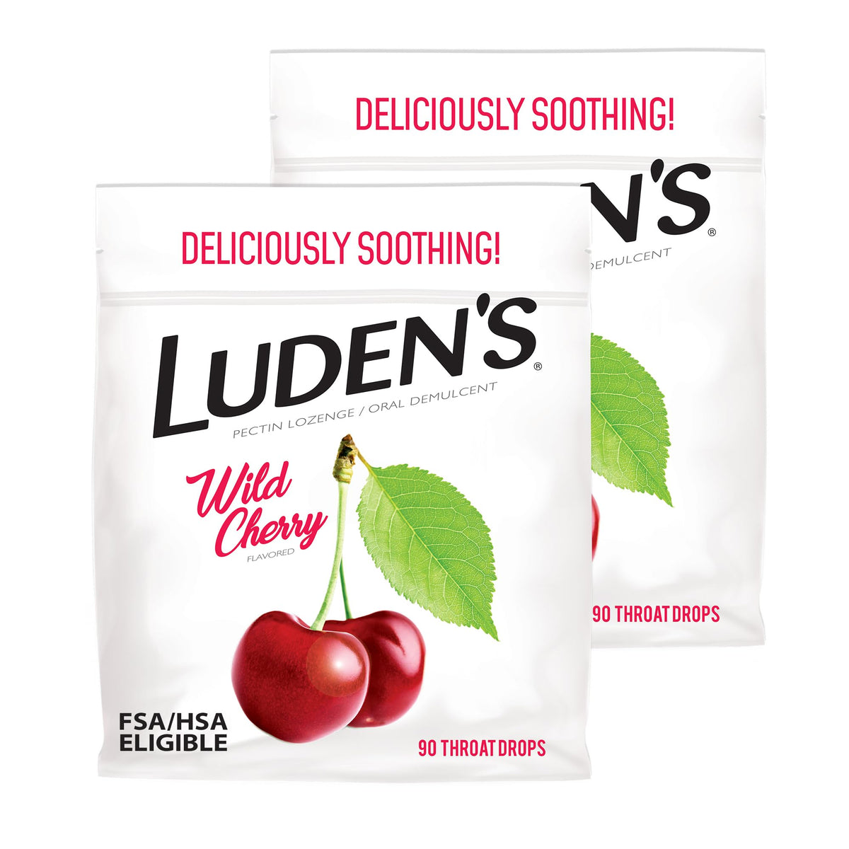 Pastilles Ludens gorge cerise sauvage – goût agréable pour apaiser la gorge