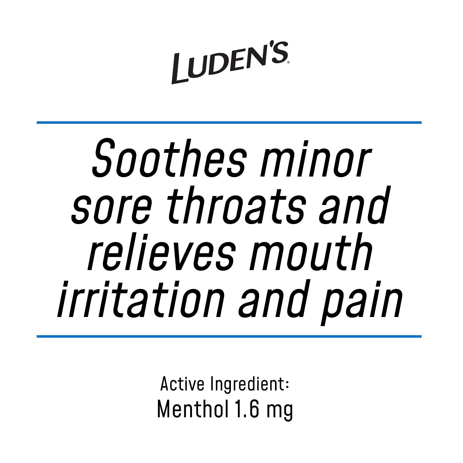 Pastilles Ludens miel reglisse avec texture douce et dissolution lente.