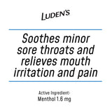 Pastilles Ludens miel reglisse avec texture douce et dissolution lente.
