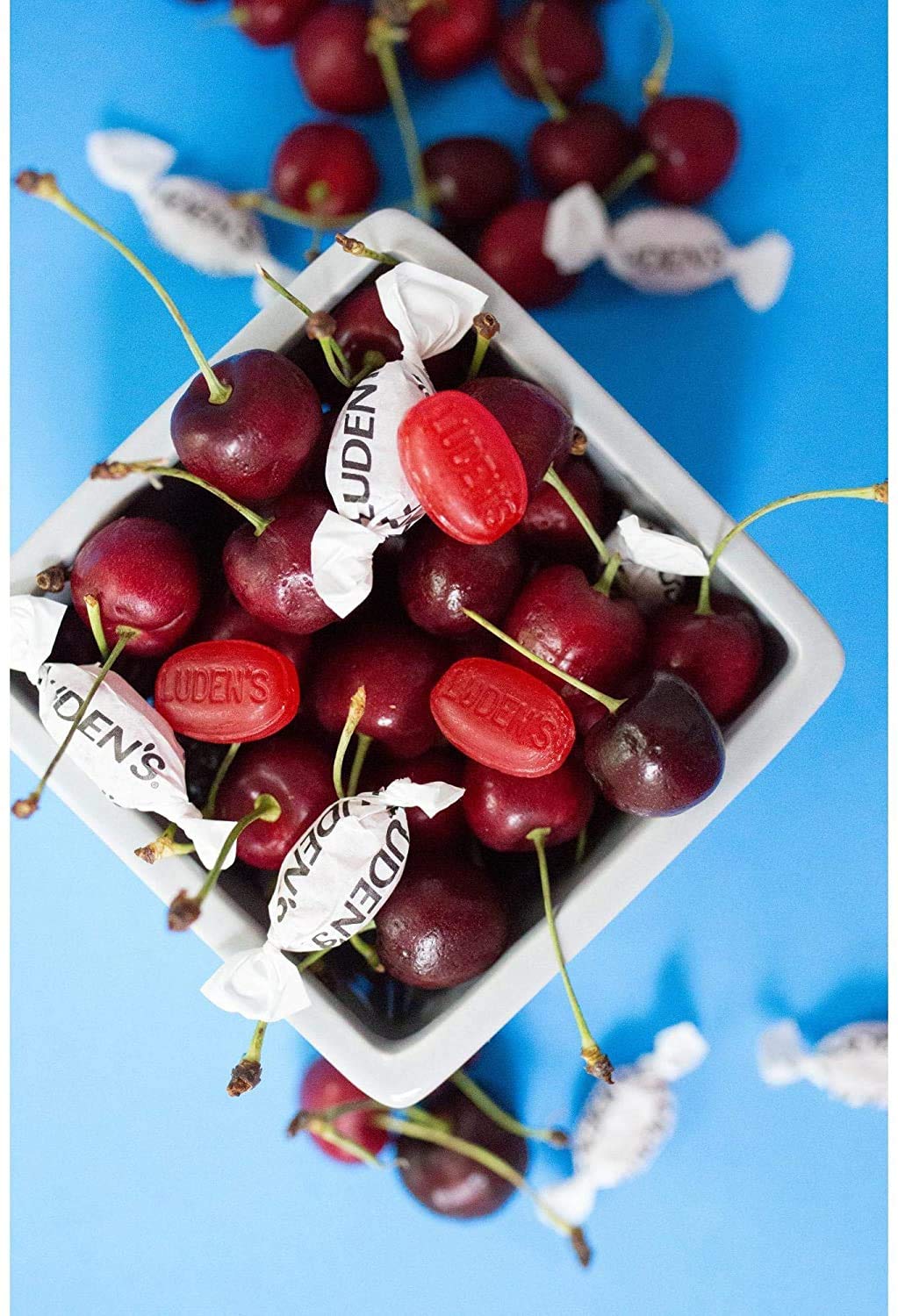 Boîte Ludens sans sucre cerise sauvage, dégustation douce et sans sucre ajouté.