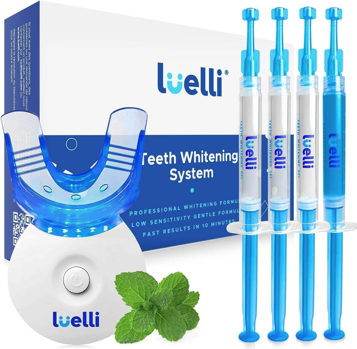 LUELLI kit-blanchiment-dents LED, sourire plus clair après chaque séance.