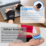 Thérapie gel froide Luguiic pour pouce et poignet, utile en réchauffement musculaire.