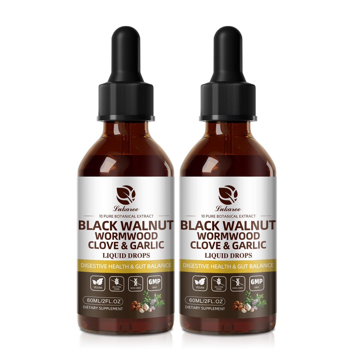 Bouteille Lukaree d’armoise noire, pratique et premium pour une routine digestive quotidienne.