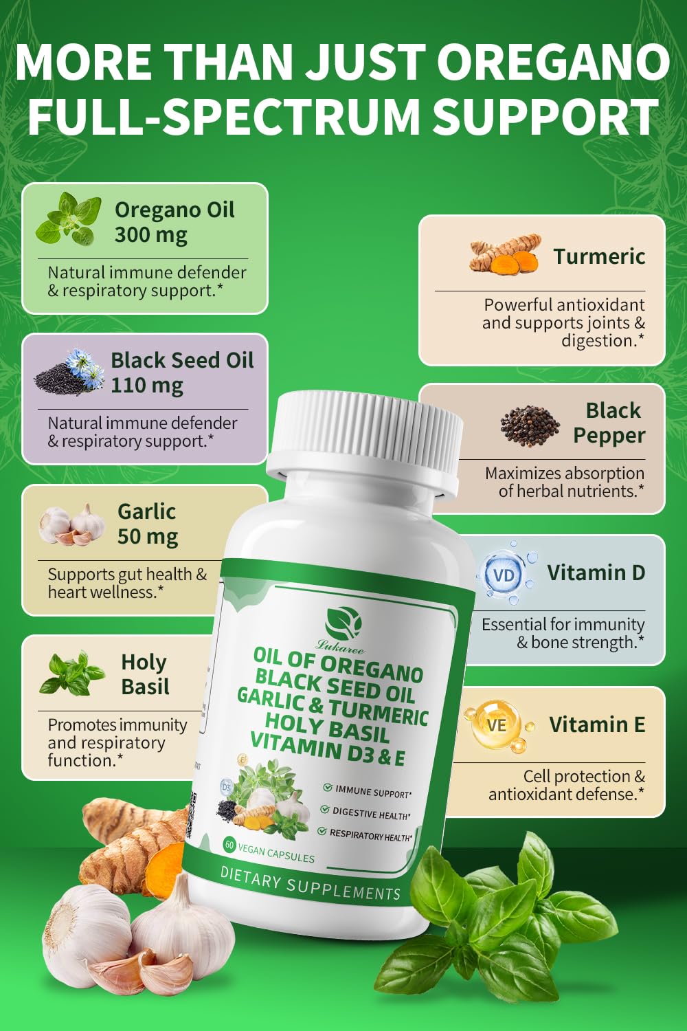 Capsules Lukaree huile de nigelle pour absorption améliorée