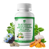 Capsules Lukaree huile d'origan biologique pour un soutien quotidien potentiel