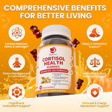 Lukaree Cortisol Gummies, emballage couleurs : apport sensoriel et facilité d'utilisation.