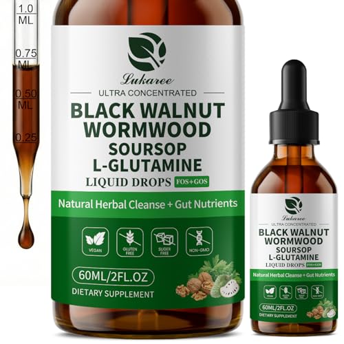 Lukaree: bouteille d’absinthe et noix noire pour un soutien digestif potentiel.
