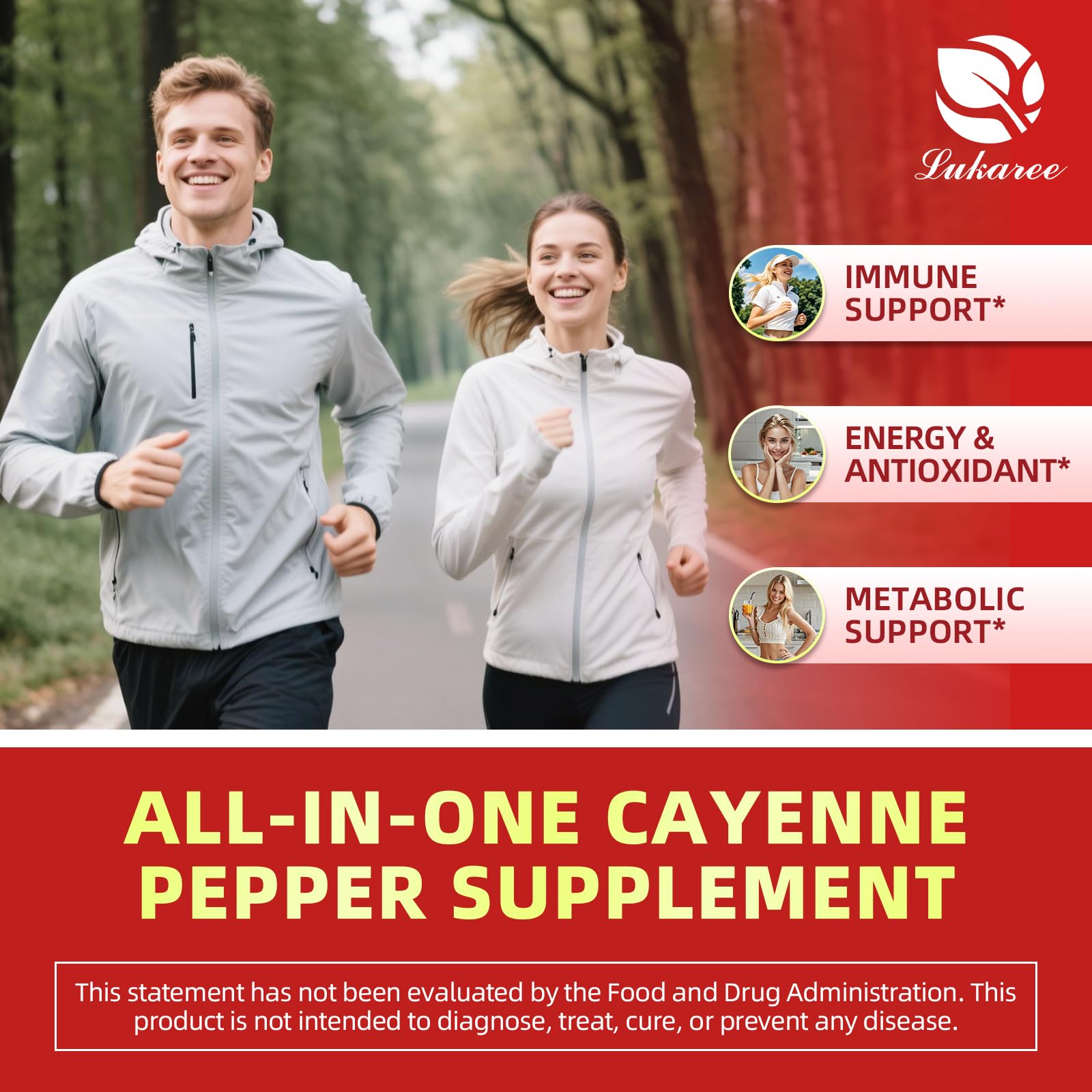 Gouttes Lukaree Cayenne avec pipette, dosage précis et pratique.