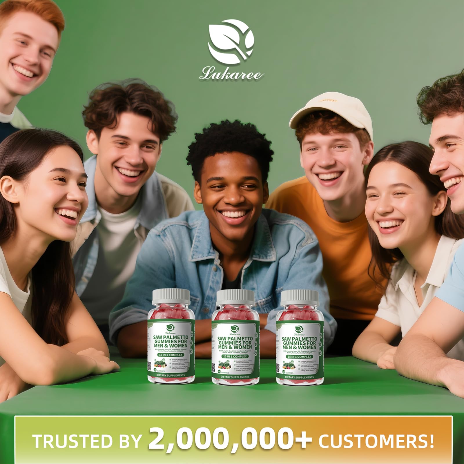Lukaree – goût framboise naturelle, gommes faciles à mâcher.