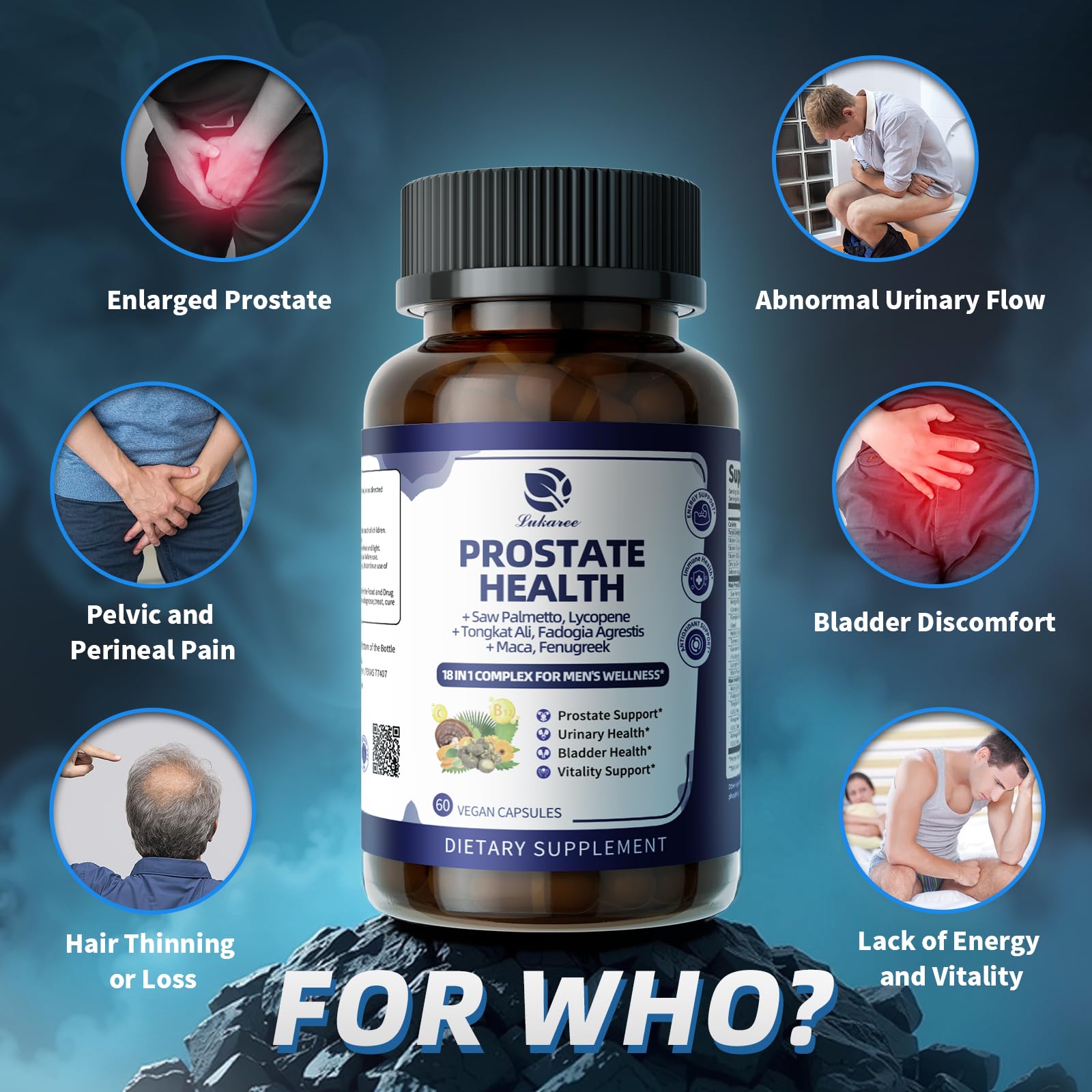 Lukaree Prostate Health, extrait reishi, rôle potentiel dans le bien-être