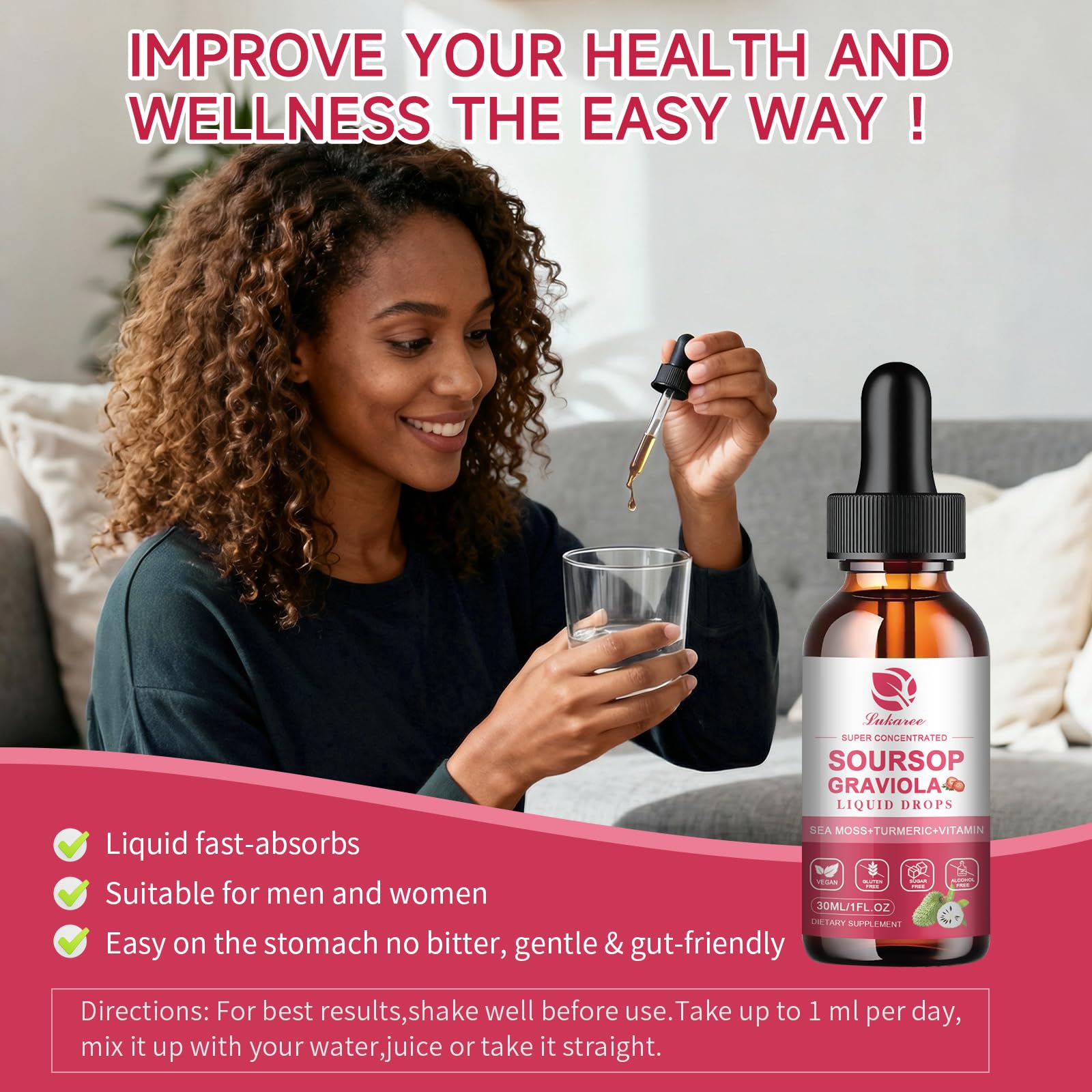 Saveur fraise Lukaree Soursop pour une expérience aromatique agréable