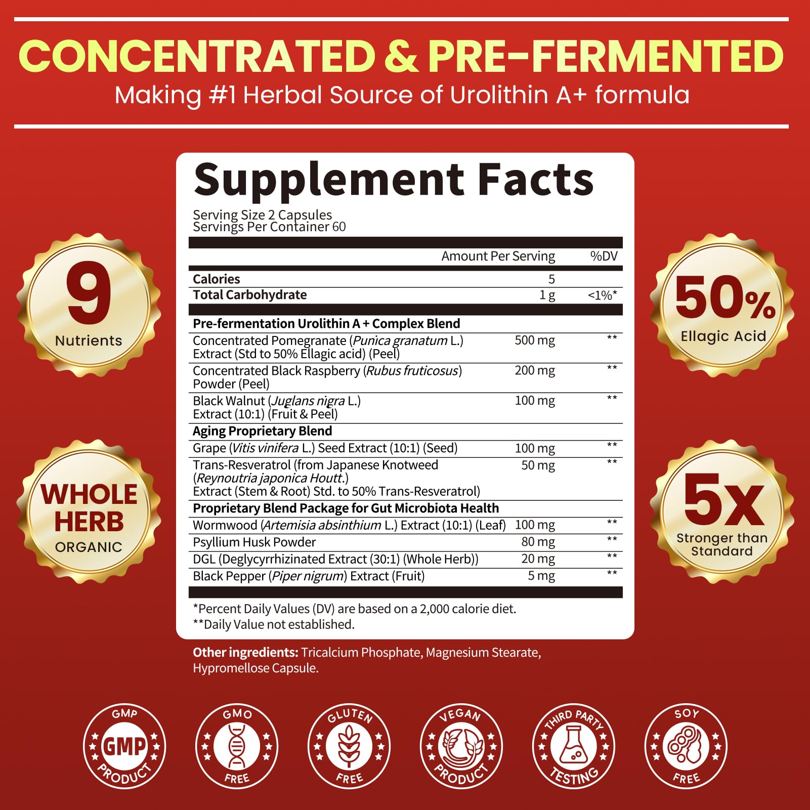 Lukaree Urolithin A+ Plus — Conditionnement durable: 120 gélules pour 60 jours.