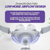 Lullapad sangle-tete-nasal-pillow: fixation stable pour une nuit confortable et sans fuite.