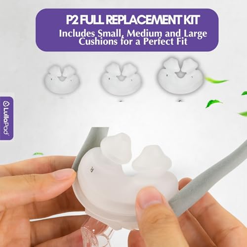 Lullapad tube-nasal-pillow: tube flexible pour une installation rapide et silencieuse.