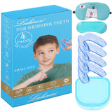 Garde-dents Lulurose bleu 4-pack, pratique pour réduire le grincement nocturne.