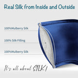 Masque LULUSILK avec bande élastique assure un ajustement stable durant le sommeil.