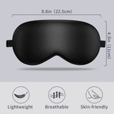 Masque yeux pliable LULUSILK avec étui de voyage pratique.