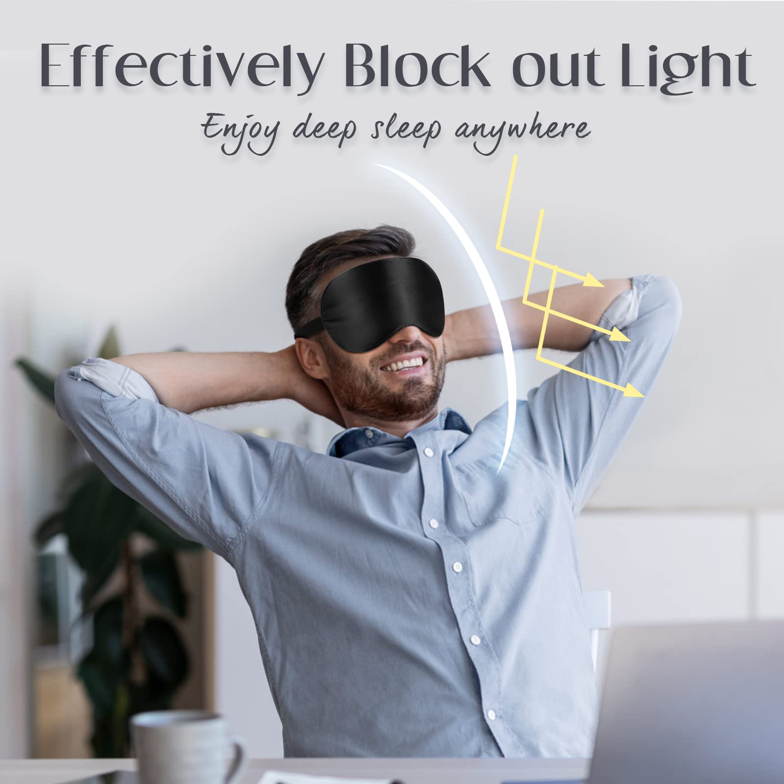Protection contre la lumière LULUSILK pour un sommeil profond.