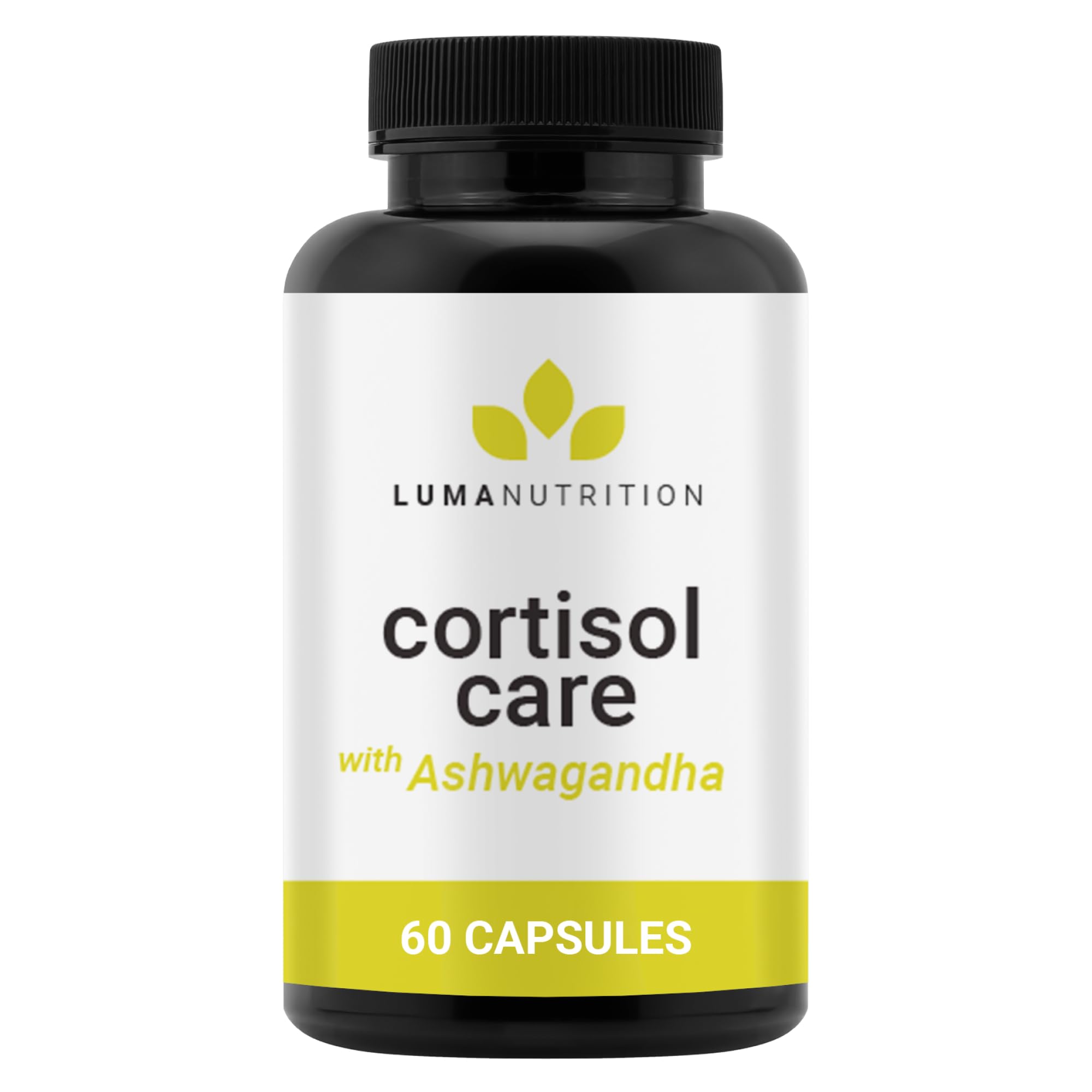 Bouteille Luma Nutrition Cortisol Reducer, potentiel soutien au stress.
