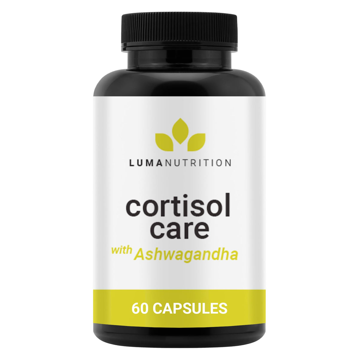 Bouteille Luma Nutrition Cortisol Reducer, potentiel soutien au stress.