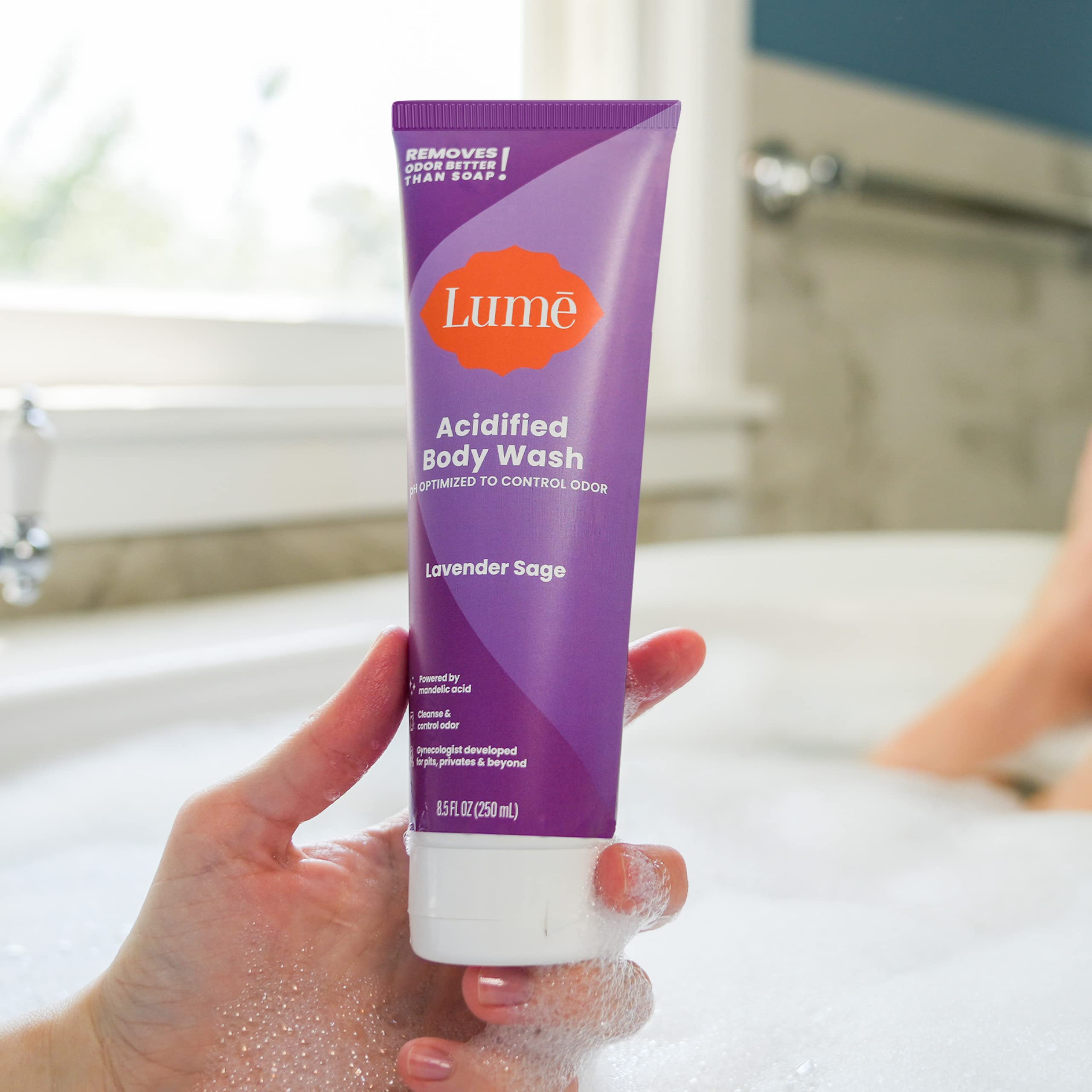 Lume Bain Acide Lavande-Sauge - parfum relaxant pour démarrer la journée