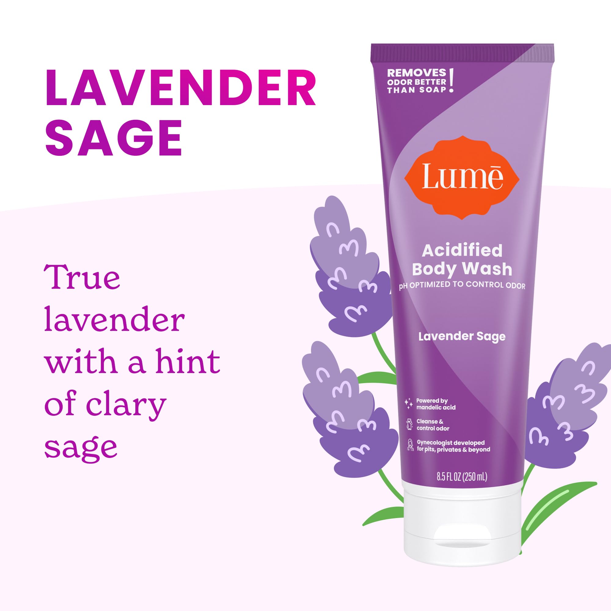 Lume Bain-Corps Acidifié – visuel teint harmonise apres usage.