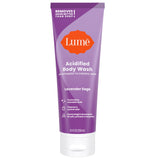 Gel douche acidifié Lume, flacon Lavande Sauge, contrôle d’odeur durable.