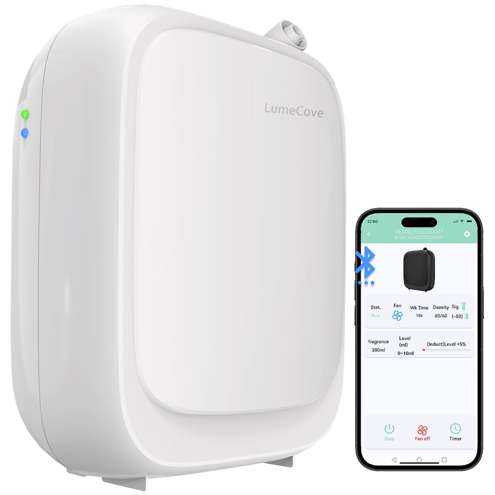 Contrôle programmable via Bluetooth et présélections personnalisables