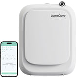 Diffuseur LumeCove sans eau installé dans un salon, diffusion homogène et silencieuse