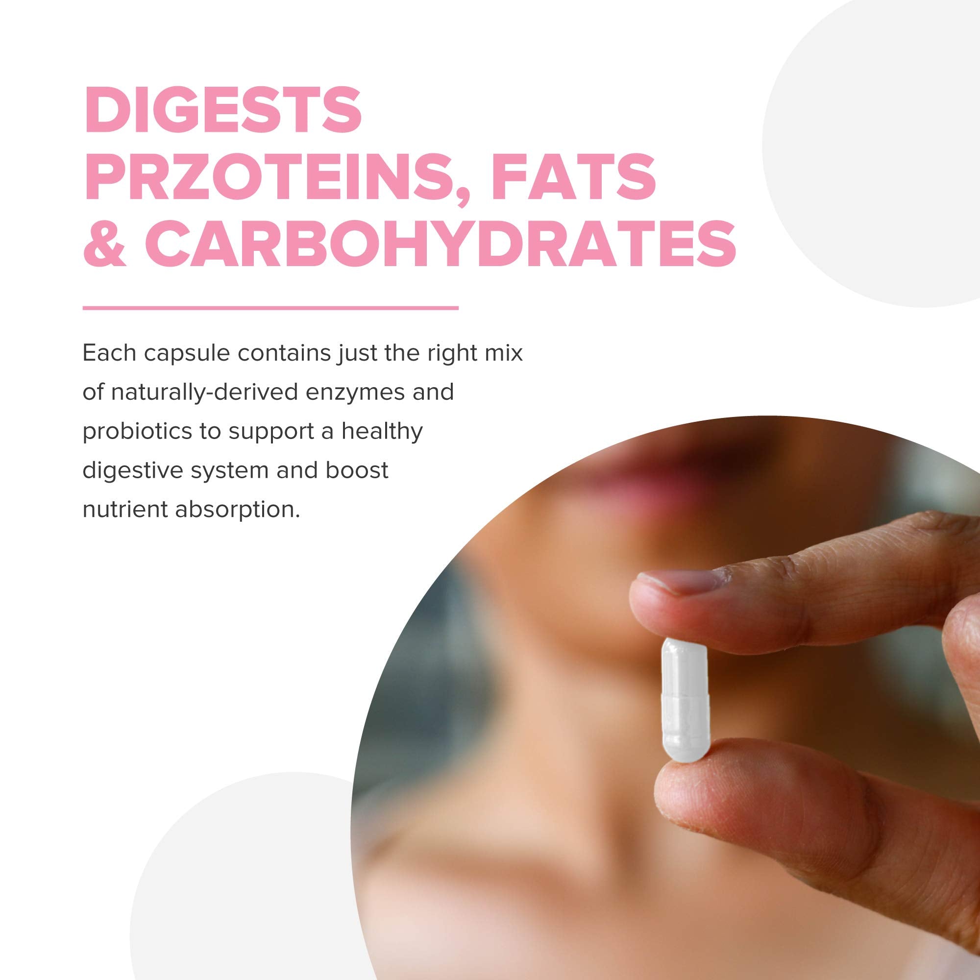 Makzyme-Pro, étiquette: formule adaptée pour le quotidien des femmes.