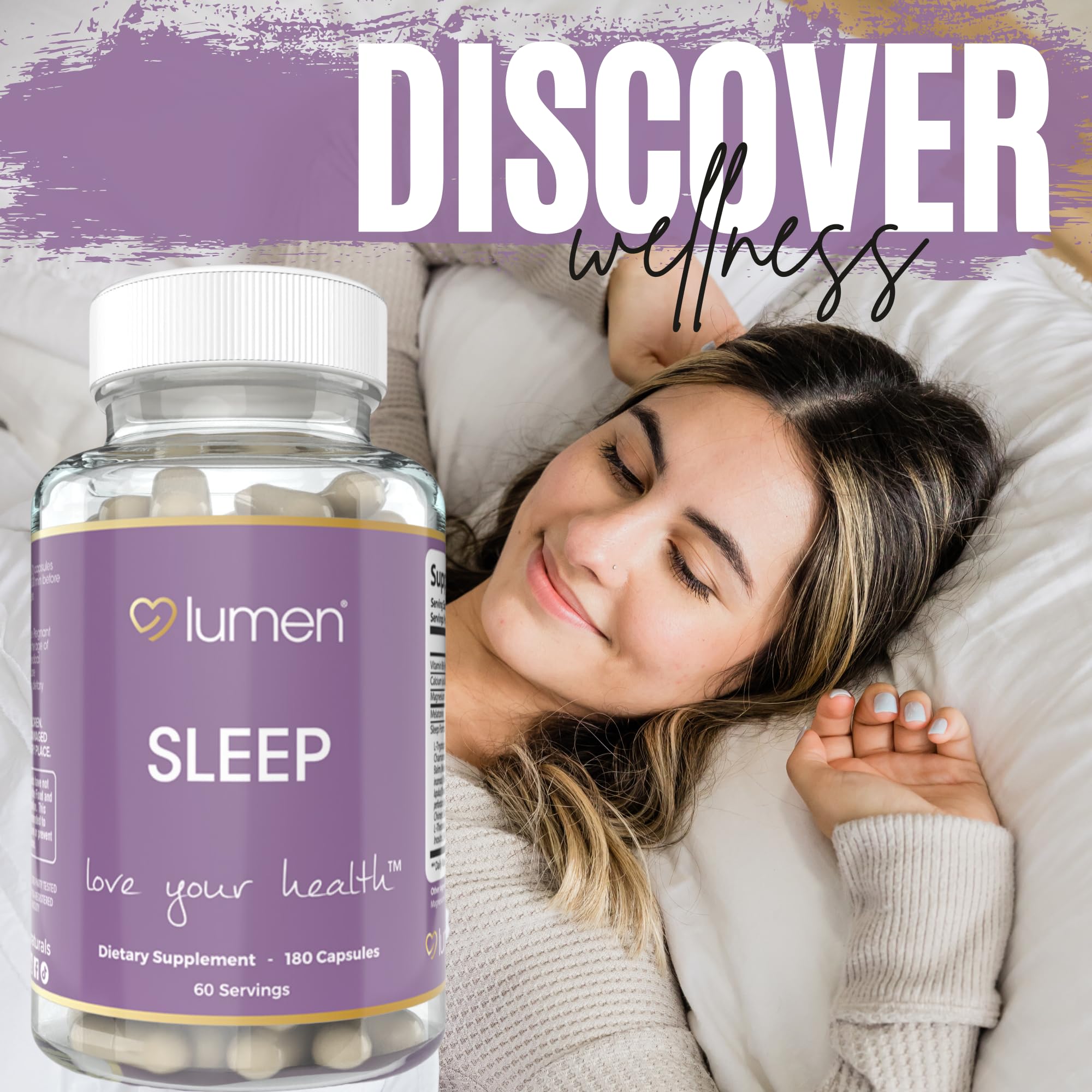 Lumen Naturals Personne dormant – illustration d un endormissement naturel.