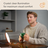 Lumie Dash – usage-appels-video-illumination, éclairage clair pour les visioconférences